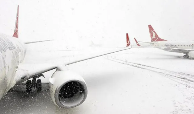 İstanbul’da Hava Ulaşımına Kar Engeli