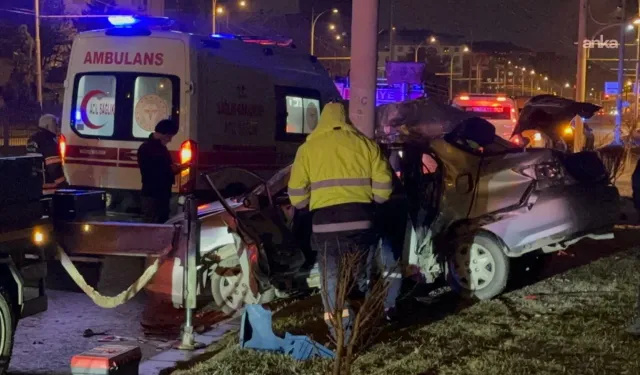 Malatya-Elazığ Yolunda Trafik Kazası 1 Ölü 1 Yaralı
