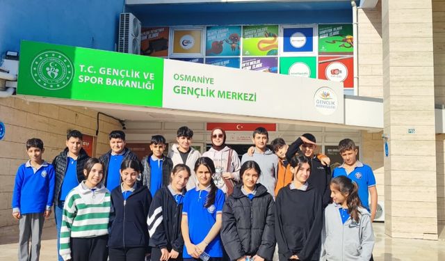 Öğrenciler Osmaniye Gençlik Merkezi Etkinliğinde Buluştu