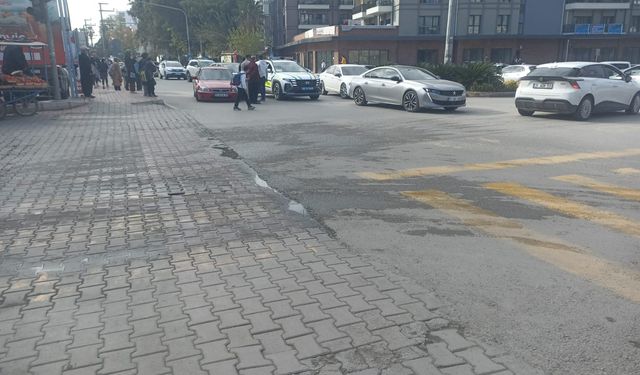 Osmaniye’de Trafik Kazası Sürücüler Tartıştı