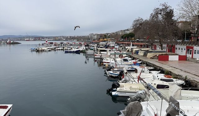 Tekirdağlı balıkçılar lodos nedeniyle 2 gündür denize açılamıyor