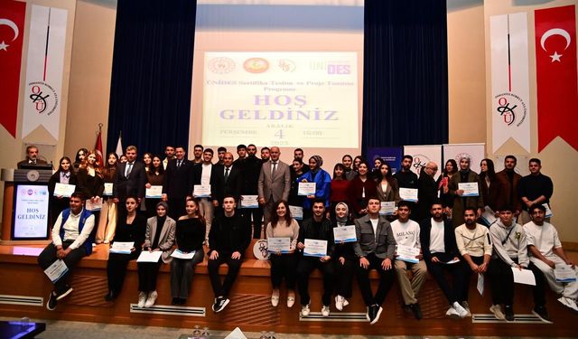ÜNİDES Sertifika Töreni ve Proje Tanıtımı OKÜ’de Yapıldı
