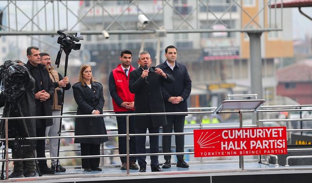 CHP Genel Başkanı Özgür Özel, partisinin Hatay mitinginde konuştu