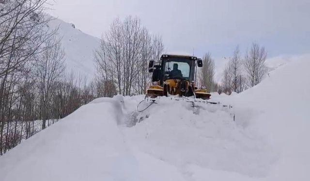 Şırnak Beytüşşebap’ta Köy Yolları Kardan Temizleniyor