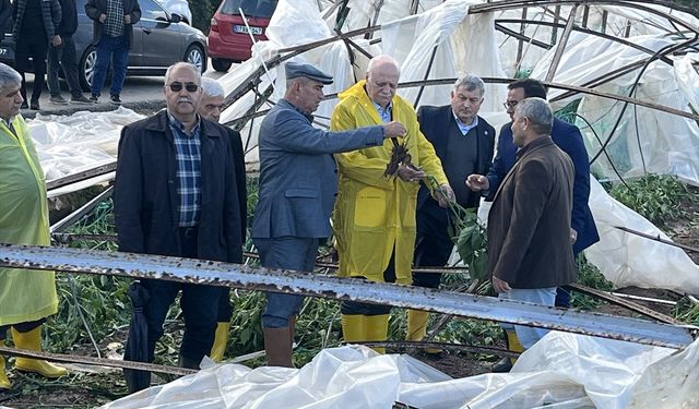 TZOB Genel Başkanı Bayraktar, Antalya'da su baskınından etkilenen çiftçileri ziyaretinde konuştu: