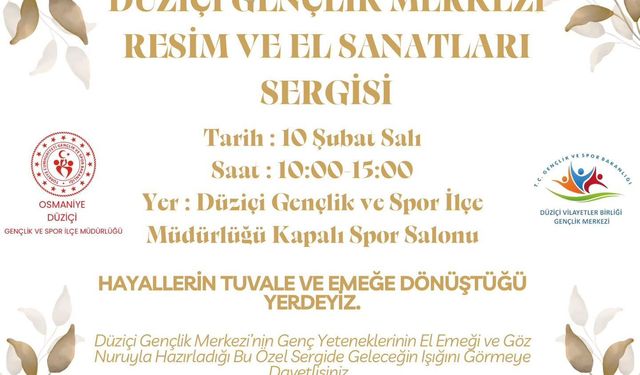 10 Şubat’ta Düziçi Gençlik Merkezi Sergisi Açılıyor Mu?