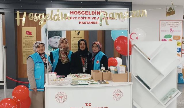 Osmaniye Eğitim ve Araştırma Hastanesinde Ramazan Farkındalık Standı