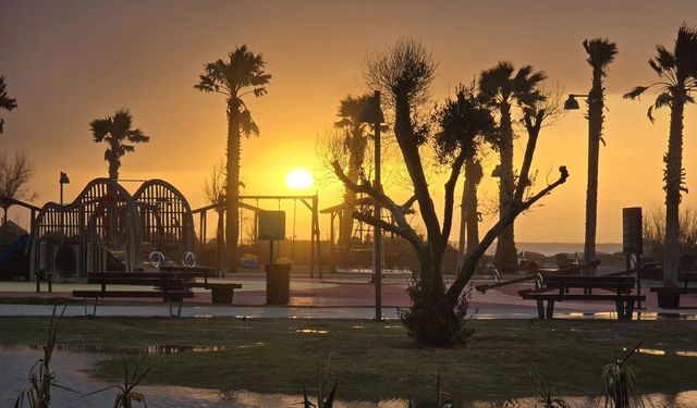 Samandağ’da Kartpostallık Gün Batımı