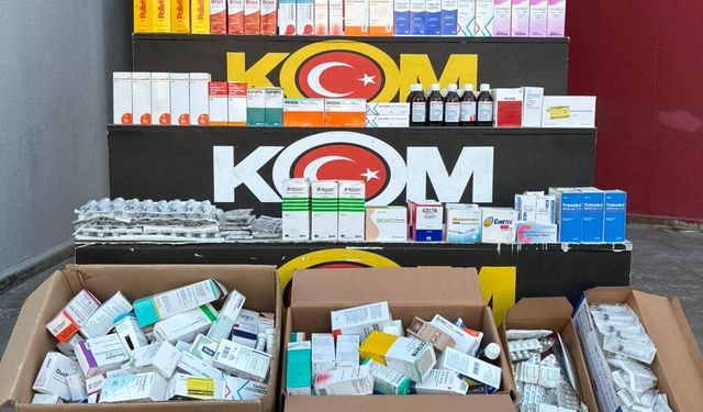 Adana'da 6 bin 247 ilaç ve 216 tıbbi cihaz ele geçirildi