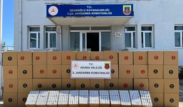 Adana'da kaçak 780 bin makaron ele geçirildi