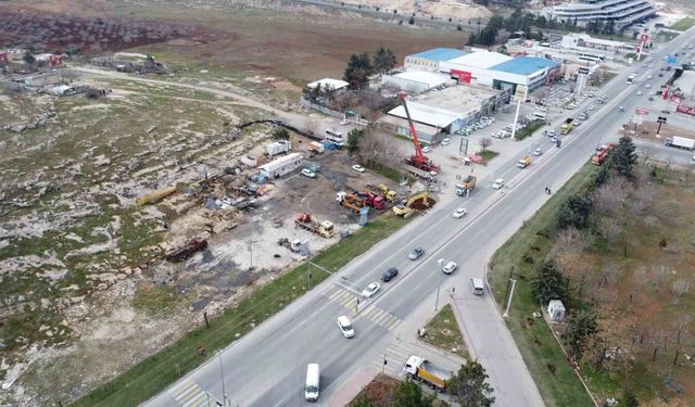 Evren Sanayi Sitesinde iki adet katlı köprülü kavşak inşaatı başladı