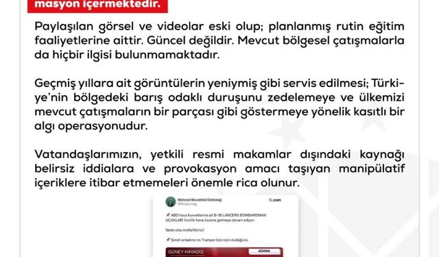 İncirlik İddiaları Asılsız Çıktı