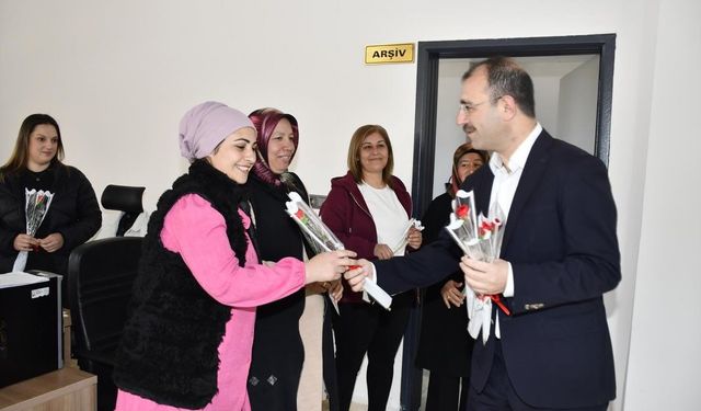 Kaymakam Dolu’dan Kadın Personele Ziyaret