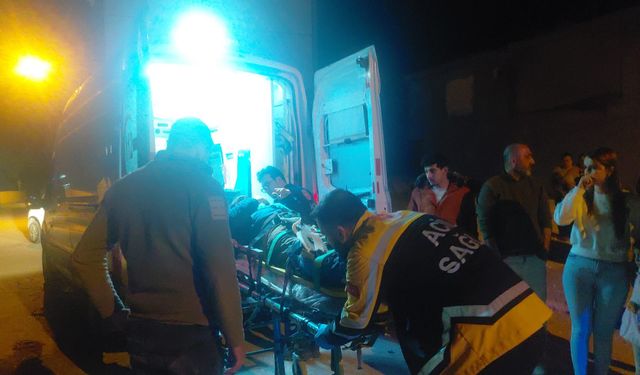 Samandağ'da devrilen motosikletin sürücüsü yaralandı