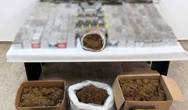 Antalya'da kaçak tütün operasyonunda 1 şüpheli gözaltına alındı