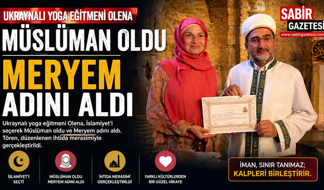 Ukraynalı yoga eğitmeni Olena, Müslüman olarak Meryem adını aldı