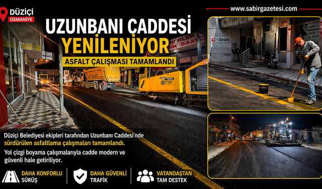 Düziçi’nde Uzunbanı Caddesi Yenilendi