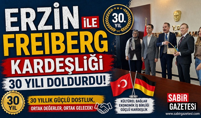 Erzin ile Freiberg kardeşliği 30 yılı doldurdu