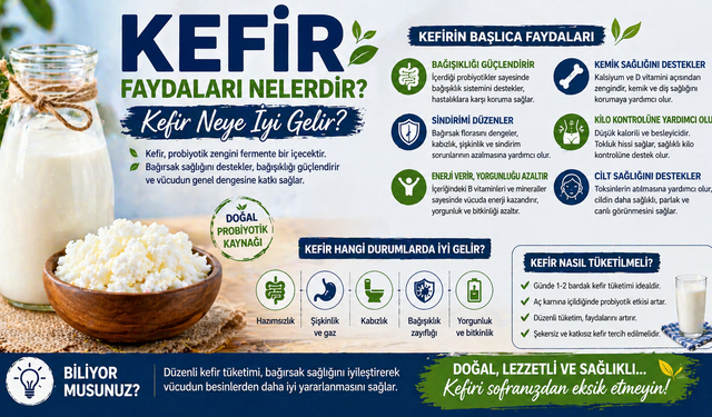 Kefir Faydaları Nelerdir? Kefir Neye İyi Gelir?
