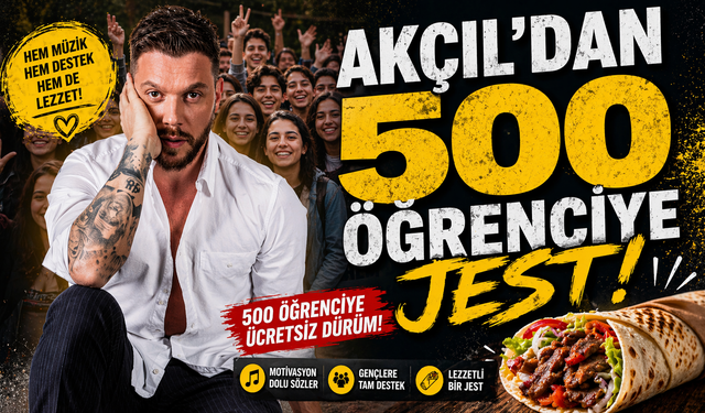 Sinan Akçıl’dan 500 Öğrenciye Jest