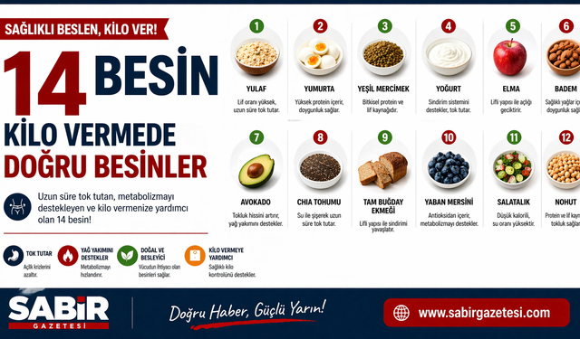 Tok Tutan 14 Besin Kilo Vermede Doğru Besinler