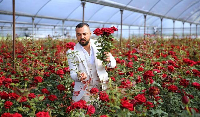 Adana'da gül üreticisi Anneler Günü dolayısıyla huzurevi sakinlerine çiçek hediye etti
