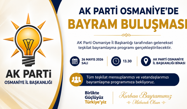 AK Parti Osmaniye’de Bayram Buluşması