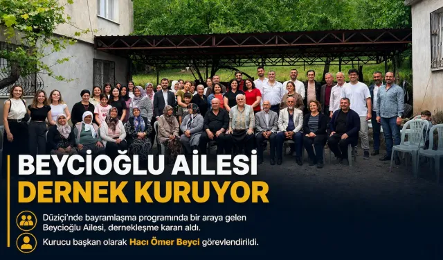 Düziçi'nde Beycioğlu Ailesi Dernek Kuruyor