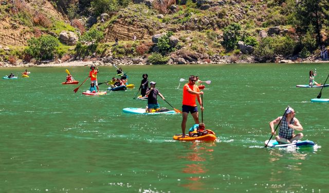 Burdur'da 'Karacaören Doğa ve Su Sporları' etkinliği yapıldı