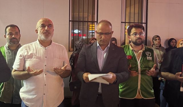 Hatay'da İsrail'in Küresel Sumud Filosu'na saldırısı protesto edildi