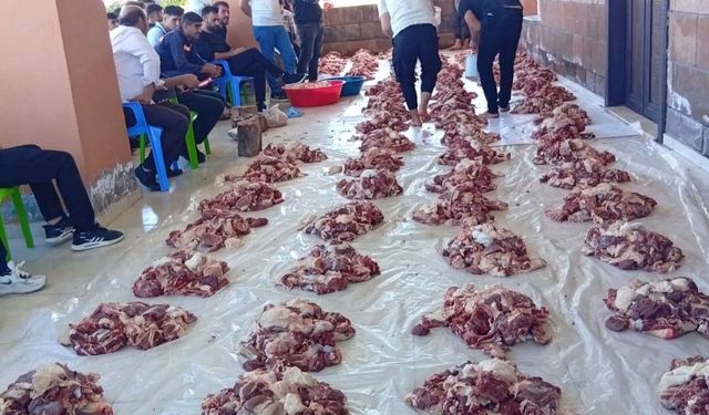 Mardin’de İmeceyle Kurban Paylaşımı