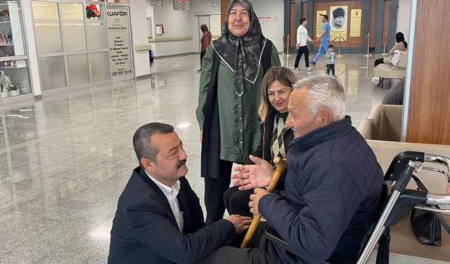 Osmaniye’de Ökkeş Aksoy’dan Hastane Ziyareti