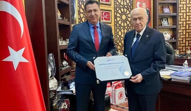 OKÜ’den Bahçeli’ye Akreditasyon Ziyareti
