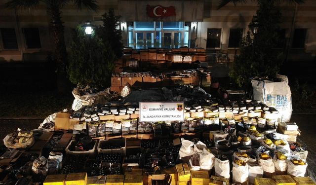 Osmaniye'de 15 Milyon TL’lik Kaçak Ürün Ele Geçirildi