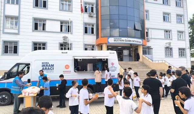 Osmaniye’de Öğrencilere Sıcak  Çorba  İkramı