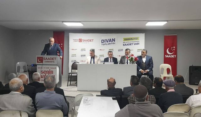 Saadet Partisi Osmaniye İl Teşkilatı Toplandı