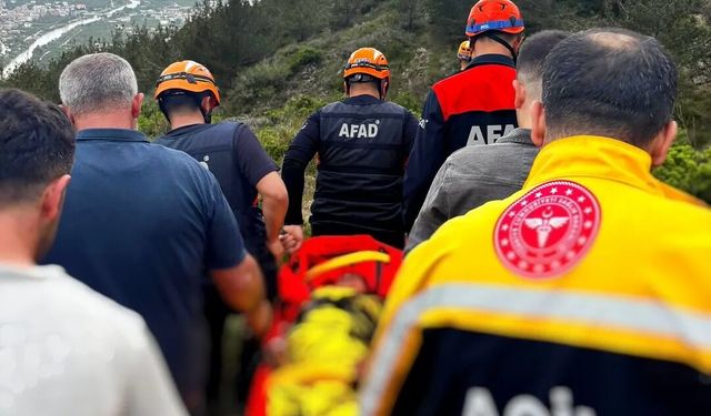 Samandağ ilçesinde kekik toplarken uçurumdan düşen kişi yaralandı