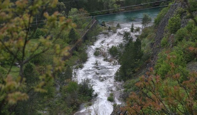 Tokat'taki yüzde 100 doluluk oranına ulaşan Almus Barajı görüntülendi