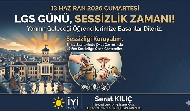 Serat Kılıç’tan  LGS Öncesi Öğrencilere Moral Veren Mesaj