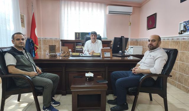Anamur Orman İşletme Müdürü Yıldırım'dan İlçe Müftüsü Fidan'a ziyaret