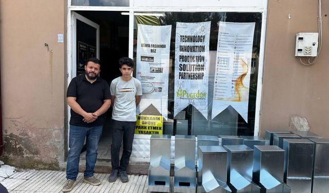 Antalya'da baba ve oğlunun geliştirdiği geri dönüşüm makineleri 37 ülkeye ulaştı