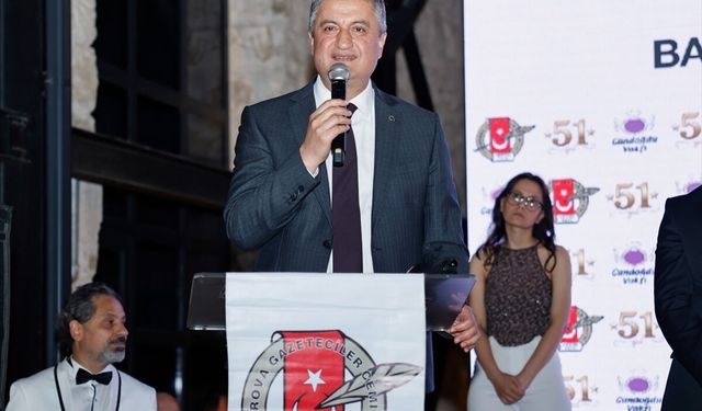 Çukurova Gazeteciler Cemiyetinin kuruluşunun 51. yılı kutlandı
