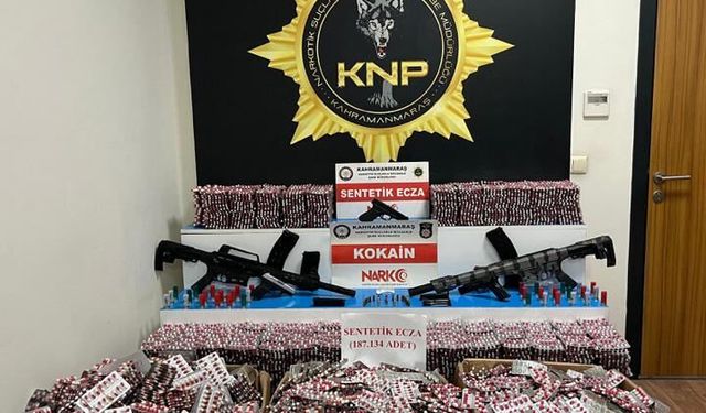 Kahramanmaraş'ta uyuşturucu operasyonunda 3 zanlı tutuklandı