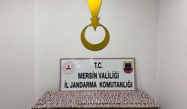 Mersin'de 7 bin 256 sentetik ecza hapı ele geçirildi