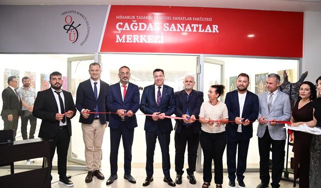 Osmaniye Korkut Ata Üniversitesi’nde Sanat ve Tasarım Sergisi Açıldı