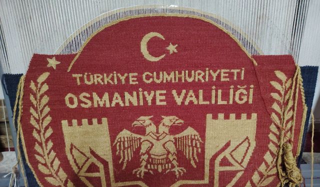 Osmaniye Valiliği’nin Yeni Logosu Kilime İşlendi