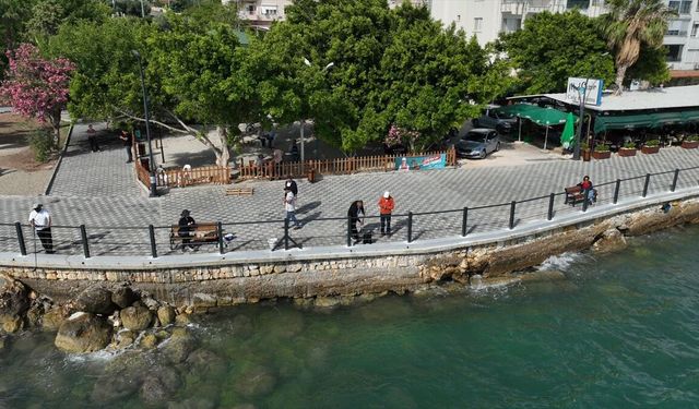 Silifke ilçesinde Atakent Sahili'nin yürüyüş yolu tamamlandı