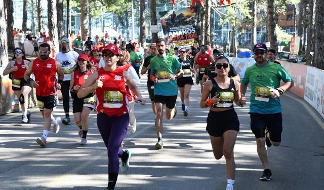 Osmaniye'de Düzenlenen Amanos Ultra Trail'de Sporcular Bitiş Çizgisini Geçti