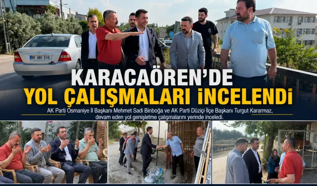 Karacaören’de Yol Çalışmaları İncelendi
