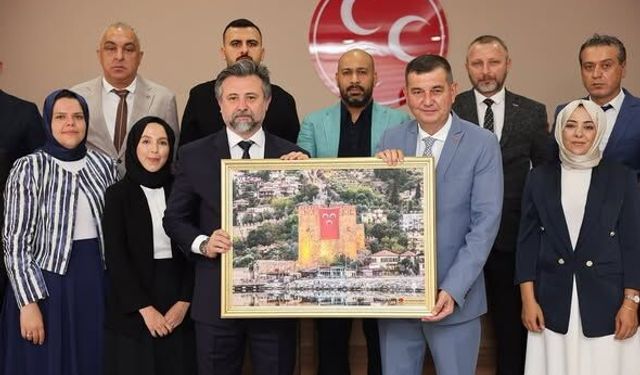 MHP Alanya Teşkilatından İl Başkanı Sadullah Güneş'e Ziyaret